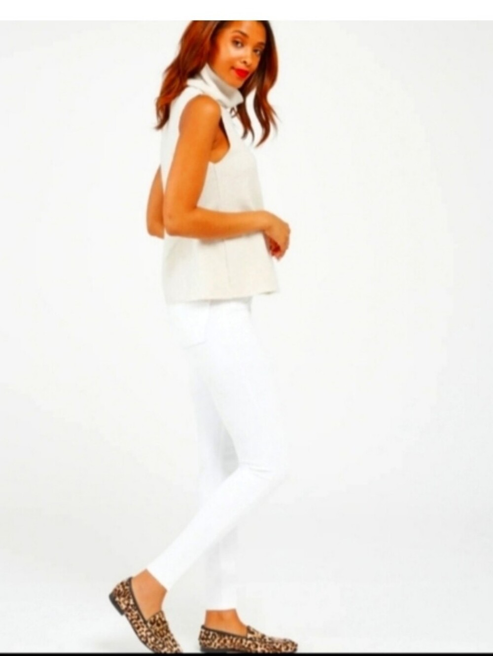 SPANX White Pull-On Jean Leggings